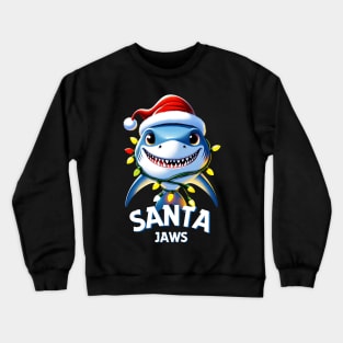 Santa Jaws - Christmas shark Crewneck Sweatshirt